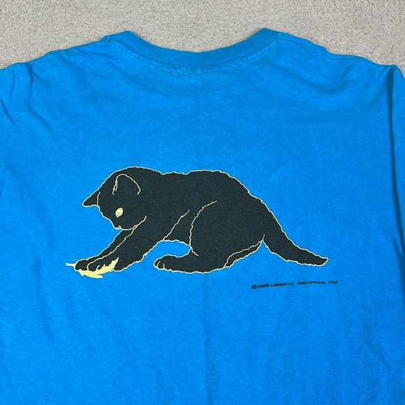 Vintage Blue Cat Long sleeve - Picture 7 of 9